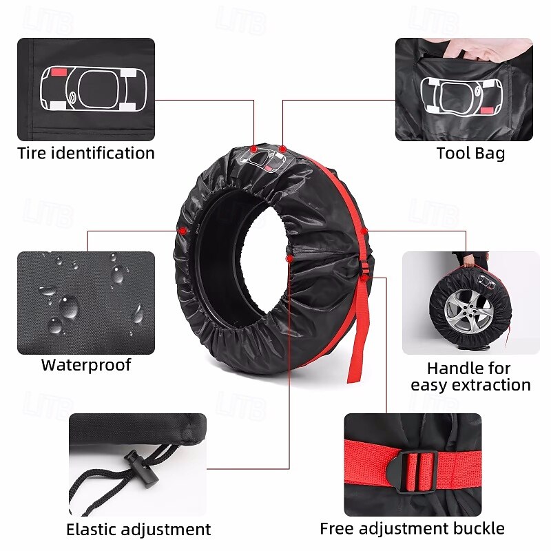 universele reservebandhoeshoes polyester autobanden opbergzakken autobanden accessoires auto voertuig wielbeschermer 2025 - $17.99 –P4