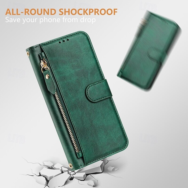 Phone Case For iPhone 16 Pro Max Plus iPhone 15 Pro Max Plus iPhone 14 13 12 11 Pro Max Plus iPhone 14 Pro Max iPhone 13 12 11 Pro Max Back Cover with Stand Holder Zipper Support Wireless Charging 2025 - $21.99 –P2