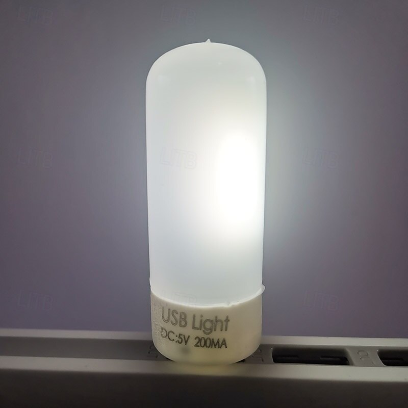 1 luz nocturna USB, teclado de computadora, luz portátil para dormitorio de estudiantes para acampar al aire libre y uso en interiores 2025 - $6.99 –P10
