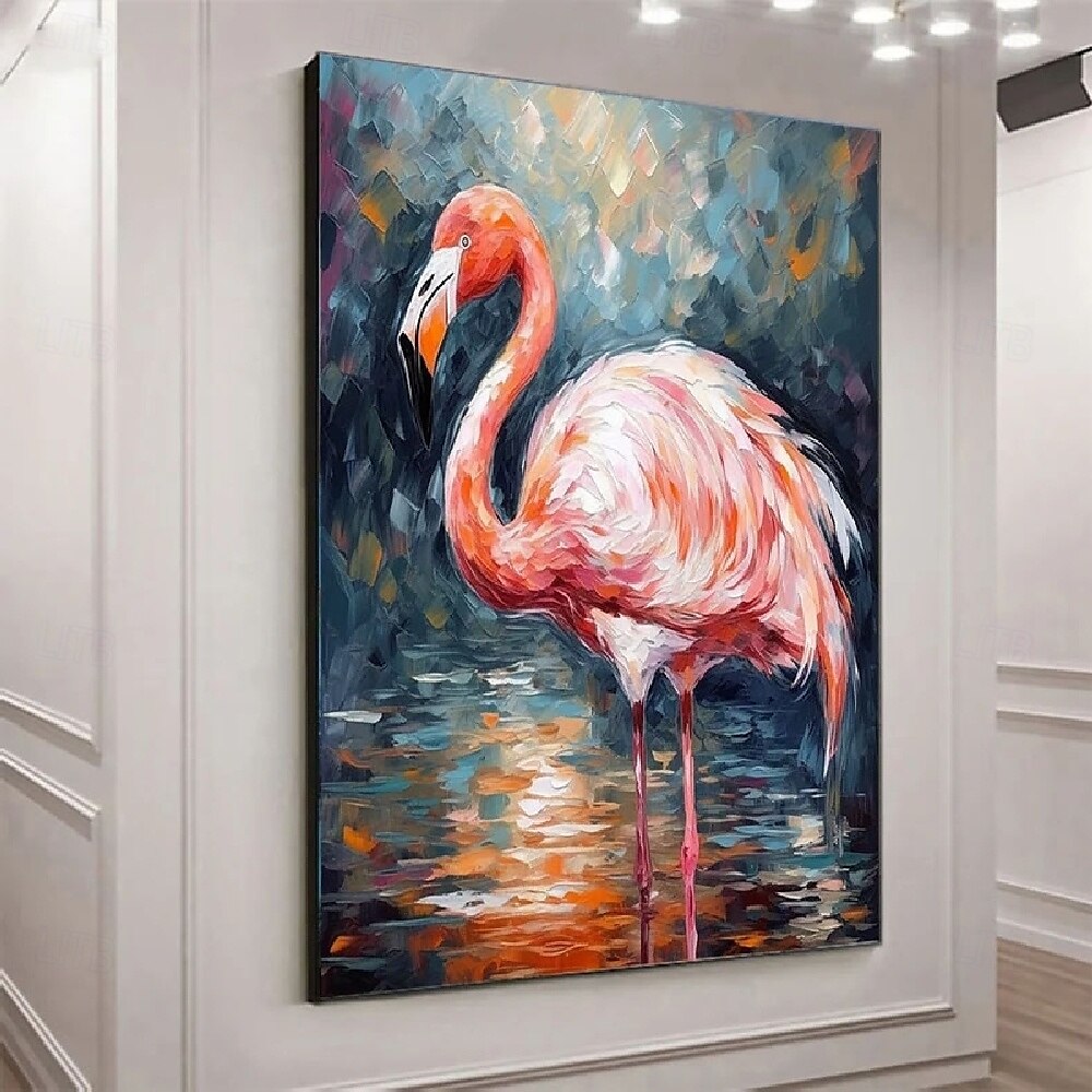 handgefertigte abstrakte Vogelgemälde auf Leinwand, handgemaltes reich strukturiertes Acrylgemälde, moderne Wandkunst, handgemalte Tierölgemälde, Kunstwerke für die Wanddekoration im Wohnzimmer und 2025 - $125.99 –P2