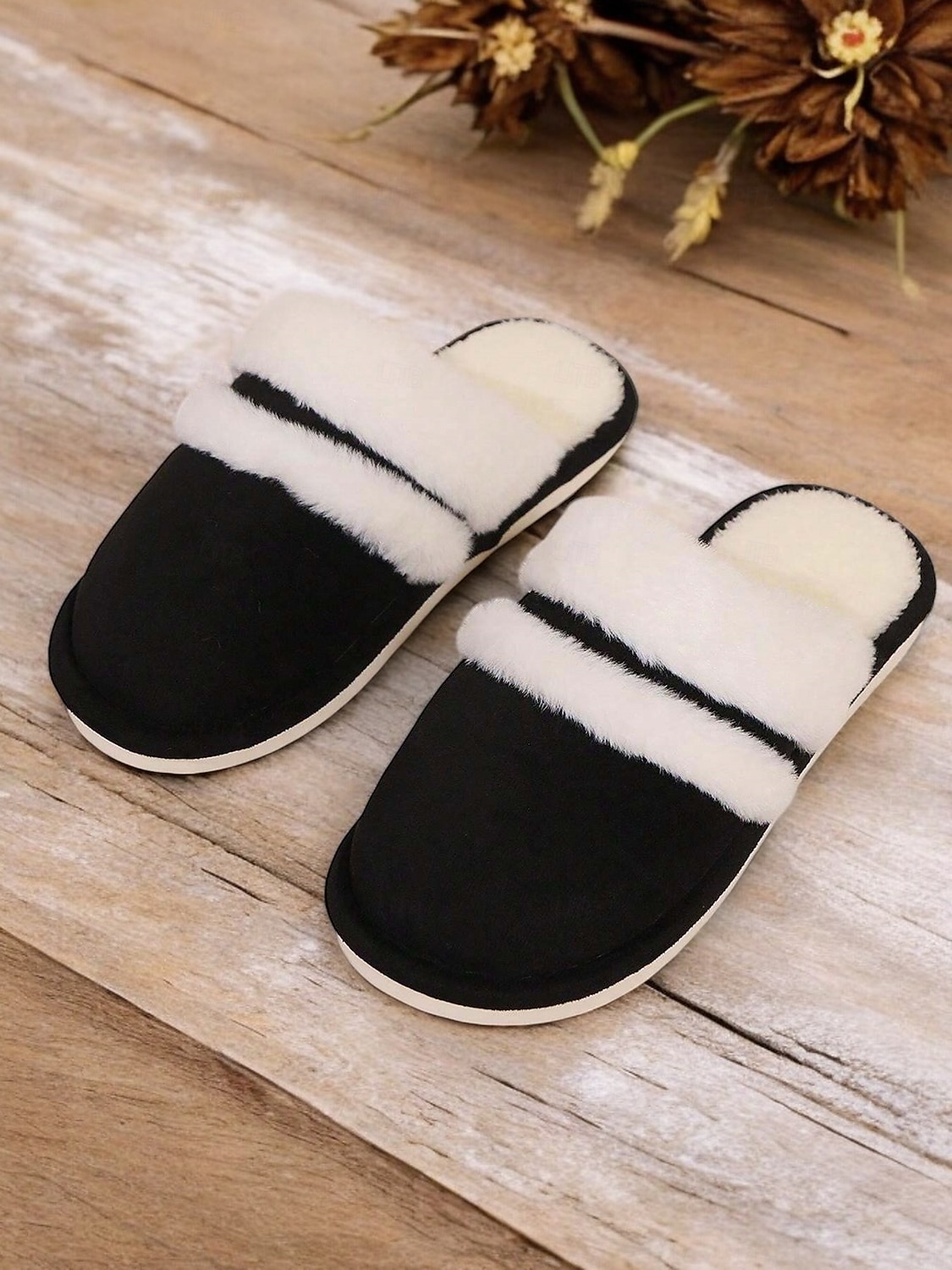 pantofole da donna con fodera in pelliccia sintetica e finitura scamosciata – calde scarpe da interno per il comfort invernale del 2025 a $18.99 –P5