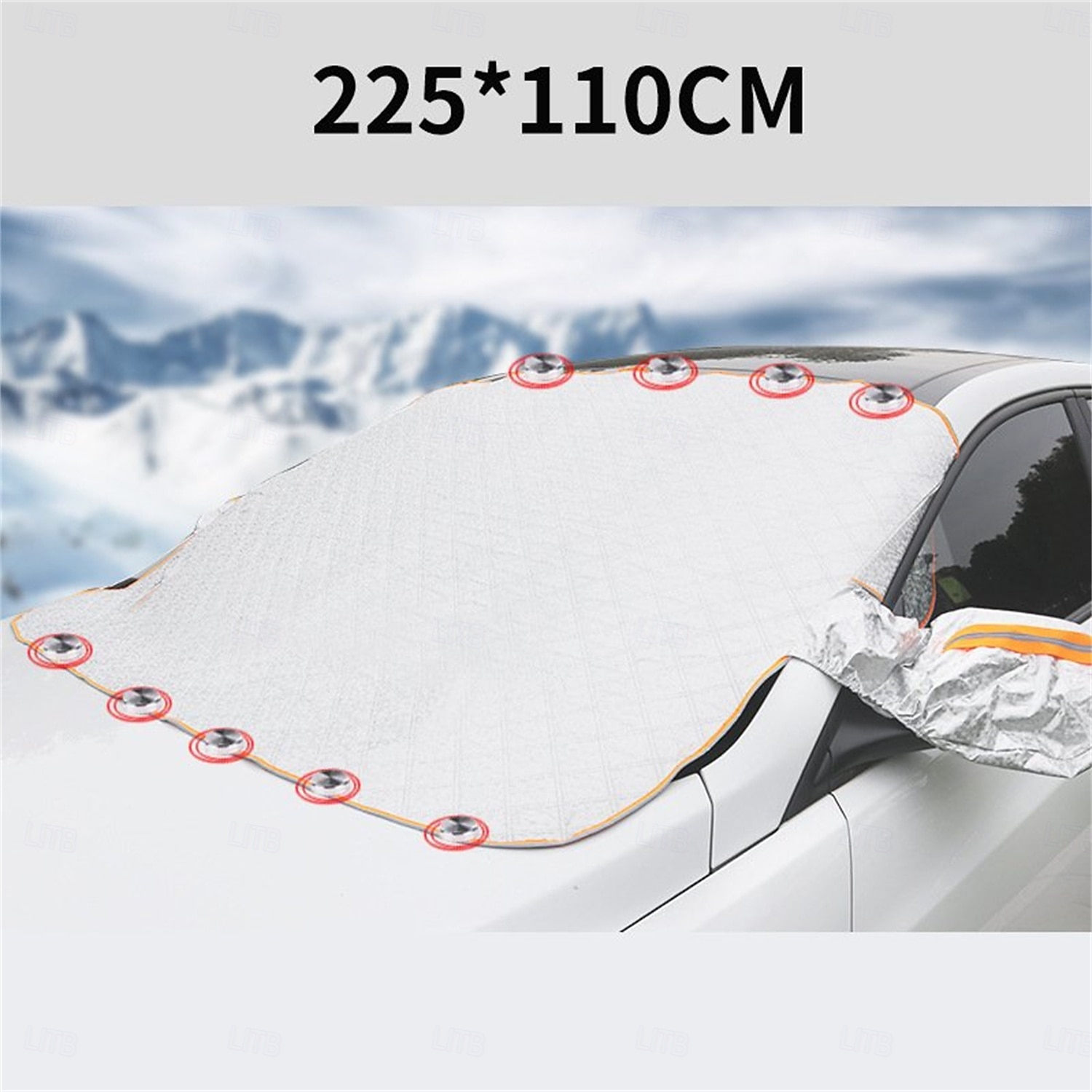 telo copriauto invernale telo copriauto antigelo auto mezzo garage protezione grandine parabrezza protezione solare con magnete set invernale auto del 2025 a €40.49 –P8