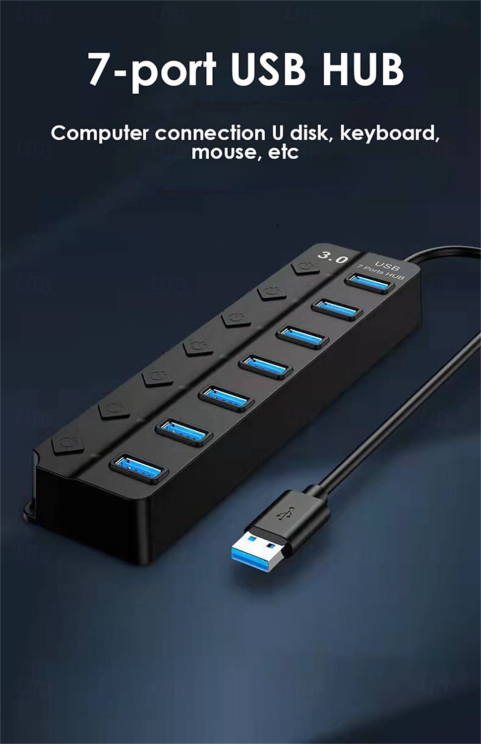 Extension Computer One Drag Seven Multi-interface Hubs With Switches 2025 - $19.99 –P3