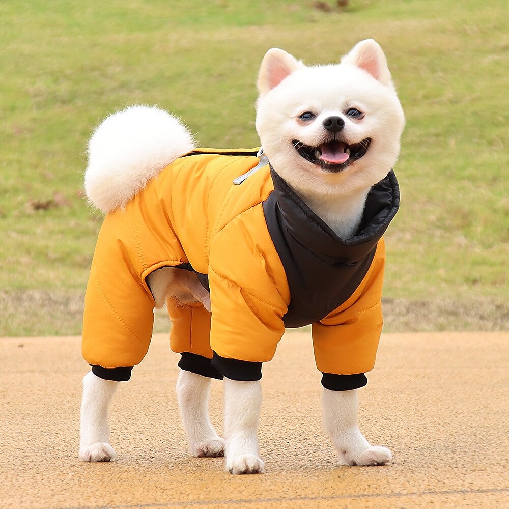 Dog Coat Jacket Puffer Jacket Winter with Harness Winter Reflective Windproof Warm Water-Resistant Outdoor Small Medium 2025 - $20.99 –P10