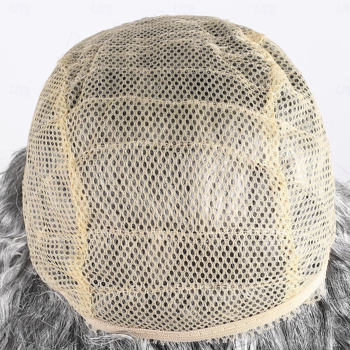 Synthetische pruiken Gekruld Met pony Machinegemaakt Pruik Kort Grijs Synthetisch haar Voor heren Grijs 2025 - $21.99 –P6