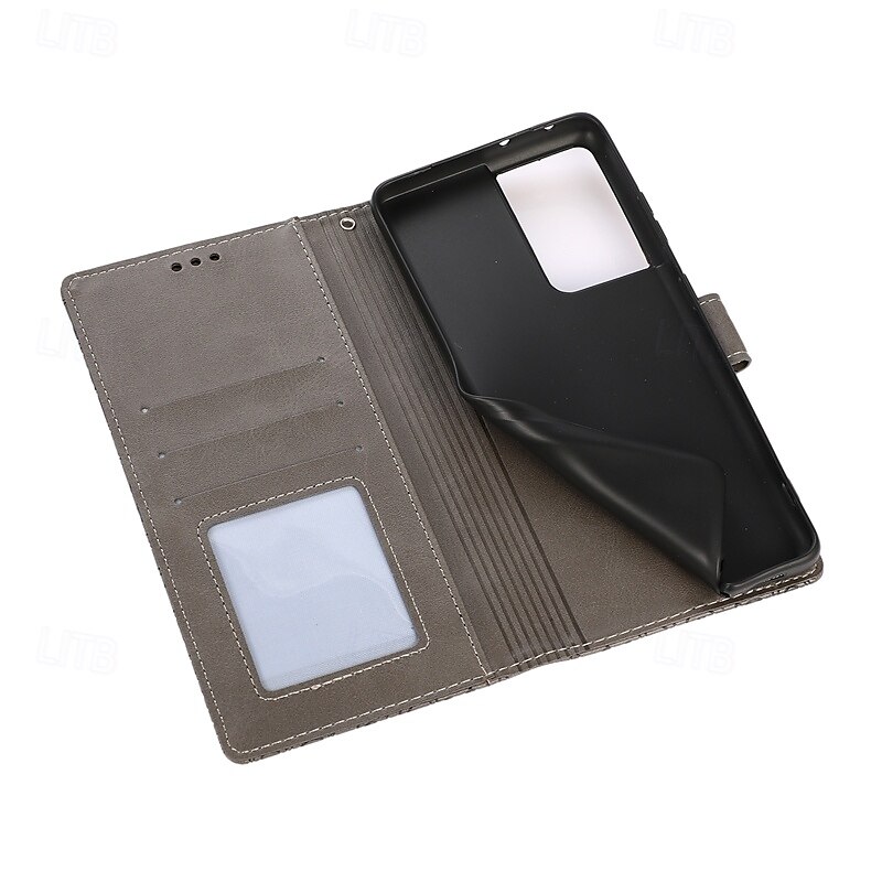 2025年 電話 ケース 用途 S24 S23 S22 S21 Ultra Plus S21 FE A55 A35 A25 A15 5G A54 A34 A14 A72 A52 A42 A32 A22 A12 A02 A71 A51 A31 S20プラス S20ウルトラ S20 A53 A33 A23 A13 フリップカバー スタンド付き リストストラップ付き カード挿入口 レトロ風 TPU PUレザー コレクション – $14.99 –P16
