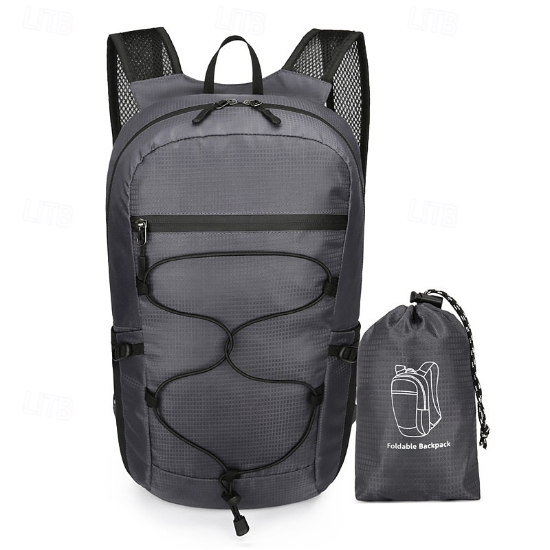 15 L Zaino giornaliero Zaino per escursioni Cerniera Multi-tasche Impermeabile alla pioggia Design Anatomico Indossabile Durevole Esterno Escursionismo Campeggio Militare Nylon Grigio scuro Nero Blu del 2025 a $19.99 –P5