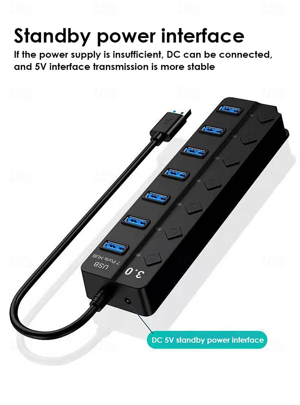 Extension Computer One Drag Seven Multi-interface Hubs With Switches 2025 - $19.99 –P1
