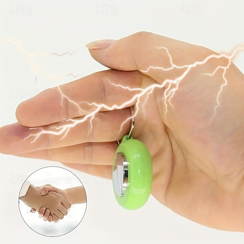 2 balení klíčenka s roubíkem na handshake elektrickým šokem - bezpečná a odolná hračka pro dospívající  & dospělí 14 let - ideální pro aprílové a párty triky 2025 - $11.99 –P1