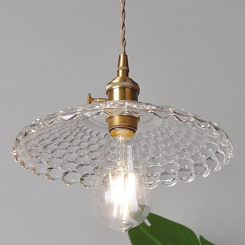 luminaires en verre teinté, luminaires suspendus ambrés, îlot de cuisine, luminaires suspendus en verre martelé, abat-jour en verre 110-240v de 2025 ? $67.99 –P7