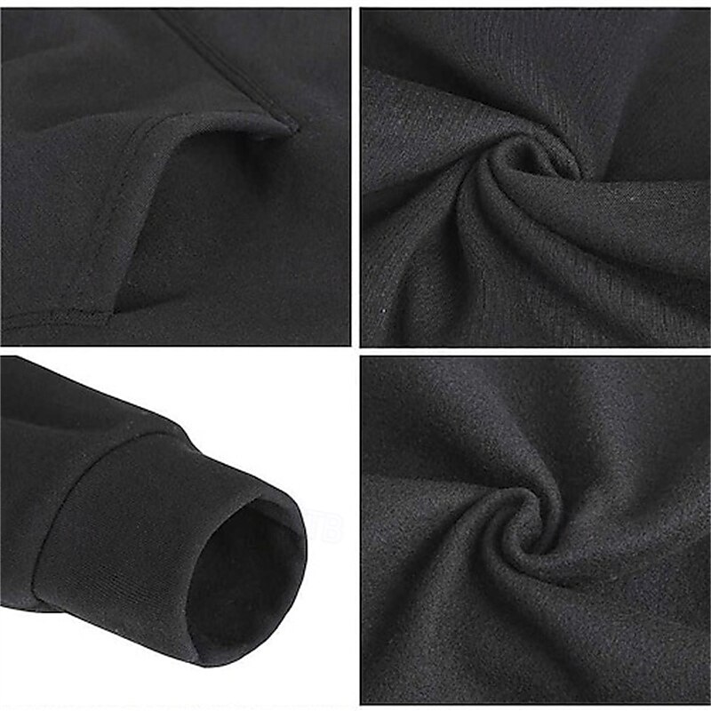 Hombre Sudadera Con Capucha Manga Larga Con Capucha Camiseta Al aire libre Mantiene abrigado Forro Polar Rutina de ejercicio Suave Invierno Poliéster Gris oscuro Negro Blanco Gimnasio Escalada 2025 - $11.59 –P1