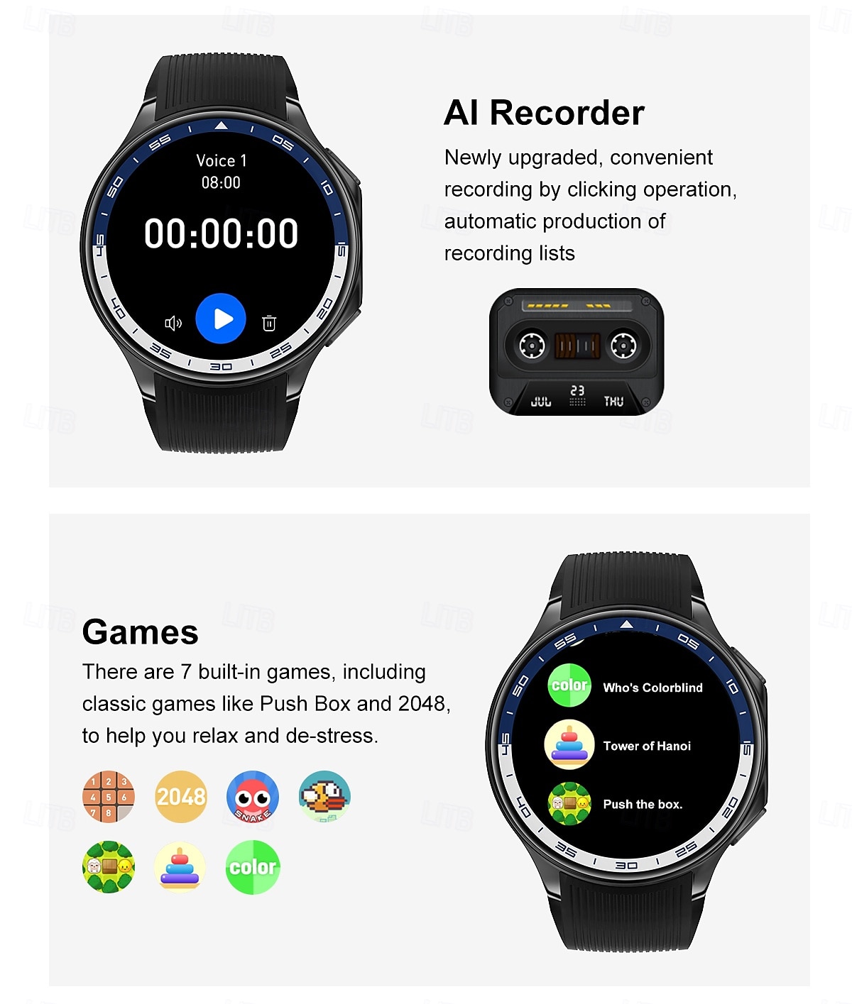 DT WATCH X Smart Watch 1.43 inch Smartwatch Fitness Running Watch Bluetooth Pedometer Call Reminder Fitness Tracker Compatible with Android iOS Men Long Standby Hands-Free Calls Waterproof IP 67 46mm 2025 - $69.99 –P13