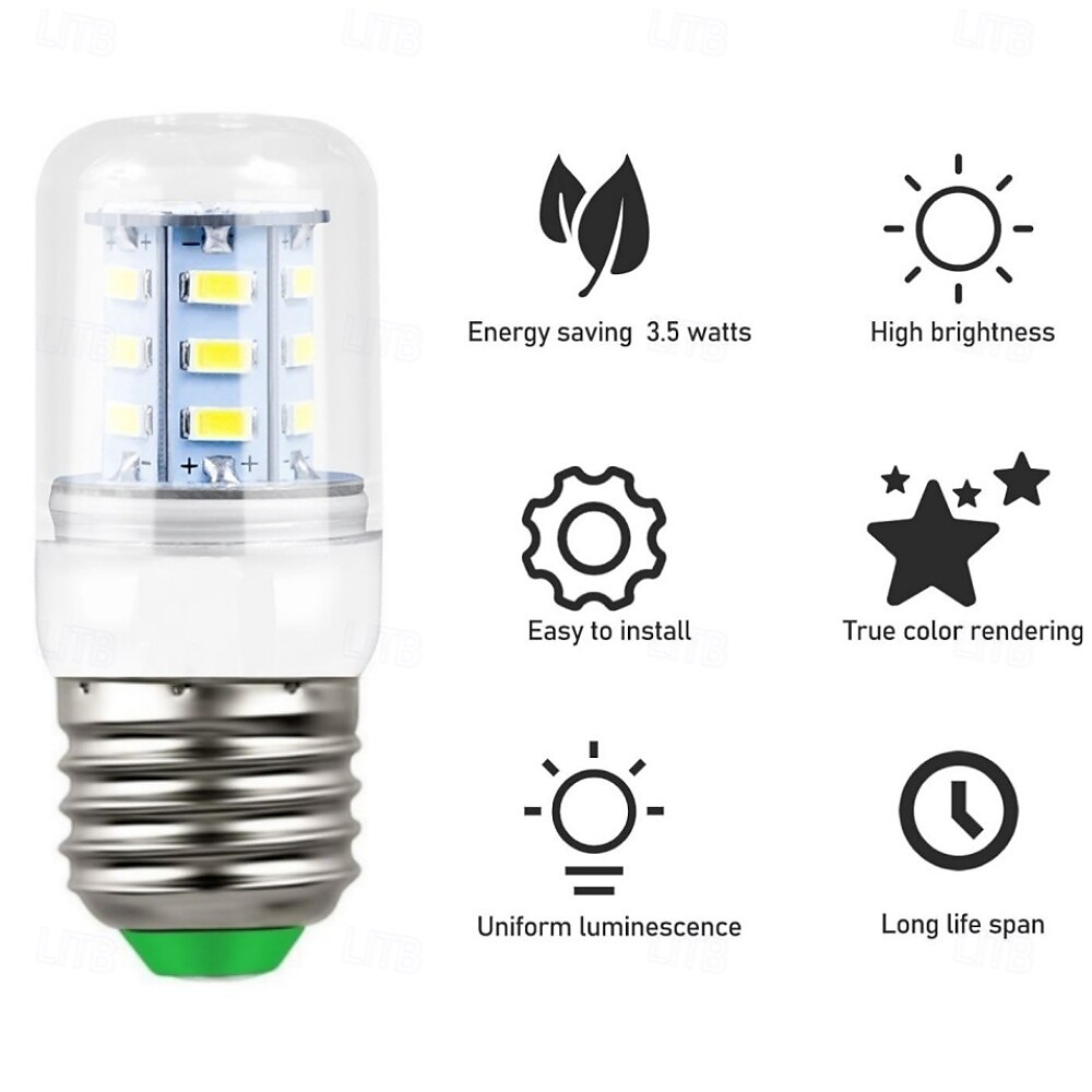 2025年 E26 LED 冷蔵庫用電球 3W 120V 400lm 40W 相当 フリジッドエア電球 2 個パック  コレクション – $13.49 –P2