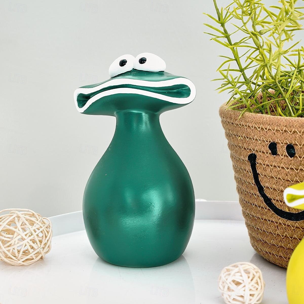 Resin Sculpture of Three Frogs - Sad Big Mouth Frog Statue Decoration, Resin Frog Animal Decoration for Garden and Home. 2025 - $12.49 –P6