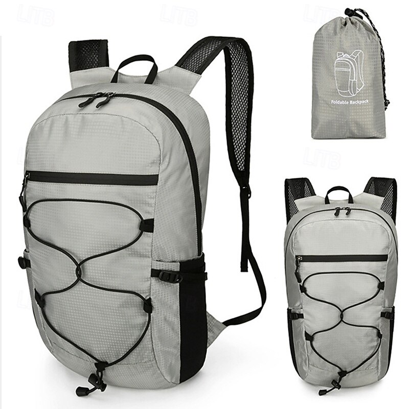 15 L Zaino giornaliero Zaino per escursioni Cerniera Multi-tasche Impermeabile alla pioggia Design Anatomico Indossabile Durevole Esterno Escursionismo Campeggio Militare Nylon Grigio scuro Nero Blu del 2025 a $19.99 –P16