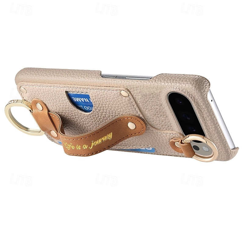 telefon fodral Till Pixel 9 Pro XL Pixel 8 Pro Pixel 8 Pixel 9 Pixel 7 Pixel 7 Pro Pixel 6 Pixel 6 Pro Skal med stativ med handledsrem Kortplats Kontor / företag TPU PU läder 2025 - $18.99 –P7