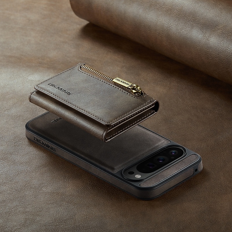 telefon Etui Til Pixel 9 Pro Pixel 9 Pro XL Pixel 8 Pro Pixel 8 Pixel 9 Bakdeksel med stativ Avtagbar Magnetisk Kontor / Bedrift TPU PU lær 2025 - $23.99 –P4