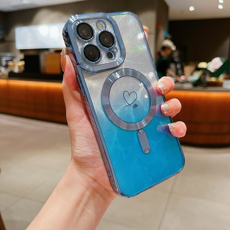 teléfono Funda Para iPhone 16 Pro Max Plus iPhone 15 Pro Max Plus iPhone 14 13 12 11 Pro Max Plus iPhone 14 Pro Max iPhone 13 12 11 Pro Max Funda Trasera Magnética Soporte de carga inalámbrica 2025 - $16.99 –P3