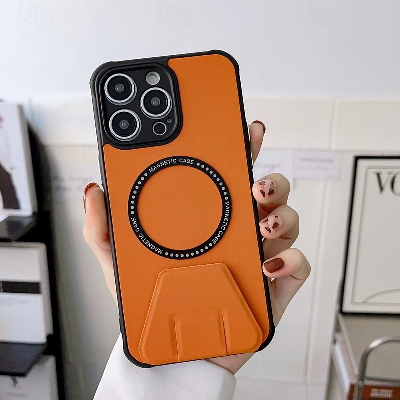 2025年 電話 ケース 用途 iPhone 16 Pro Max プラス iPhone 15 プロマックスプラス iPhone 14 13 12 11 Pro Max Plus iPhone 14 Pro Max バックカバー 磁石バックル ワイヤレス充電をサポート 耐衝撃 レトロ風 TPU PUレザー  コレクション – $17.99 –P11