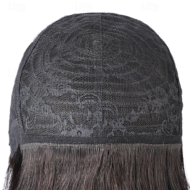 peruca cu mecanism complet de par uman bob drept peruca bobo scurta par drept pentru femei de culoare 2025 - $83.99 –P8