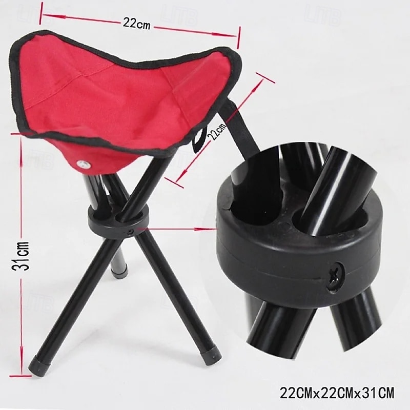 Outdoor Folding Triangular Stool Fishing Chairs Camping Multifunction Small Benches Foldable Stools Household Daily Storage 2025 - $7.19 –P6