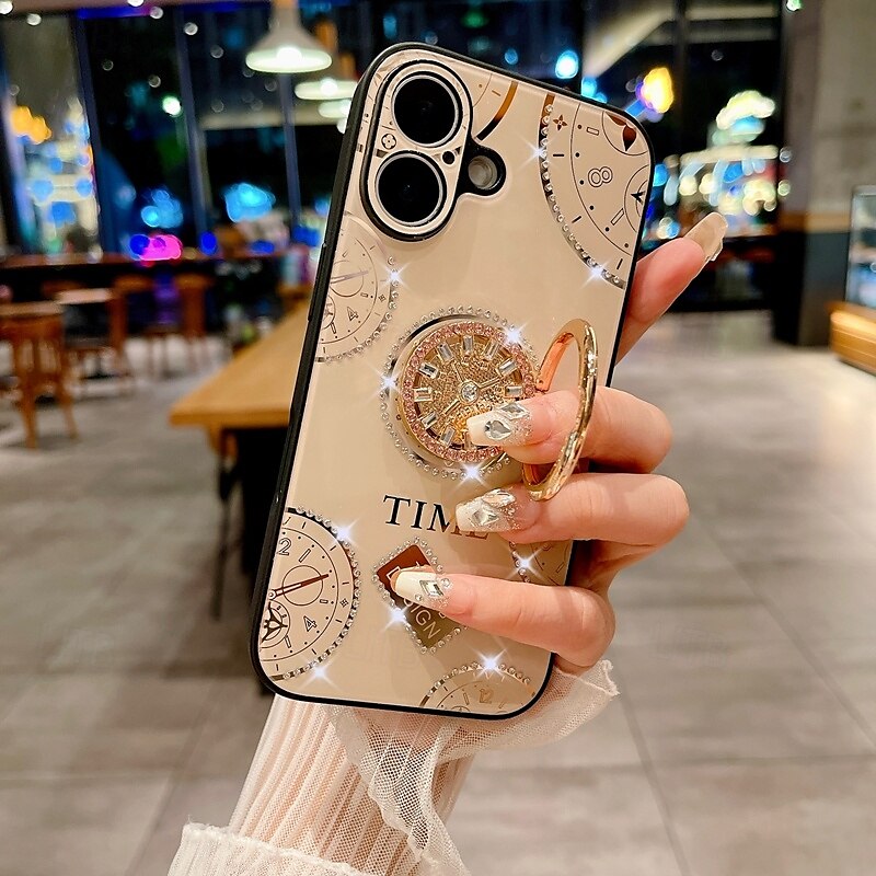 Phone Case For iPhone 16 Pro Max Plus iPhone 15 Pro Max Plus iPhone 14 13 12 11 Pro Max Plus iPhone 14 Pro Max iPhone 13 12 11 Pro Max Back Cover with Stand Holder with Wrist Strap Shockproof Retro 2025 - $18.99 –P4
