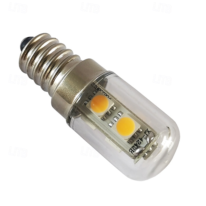 مصابيح ذرة LED بقوة 1 وات، 80 لومن E17 T7 LED، SMD 5050 أبيض دافئ &متوفر باللون الأبيض للاستخدام المنزلي 1/5/10 عبوات 2025 - $6.99 –P4