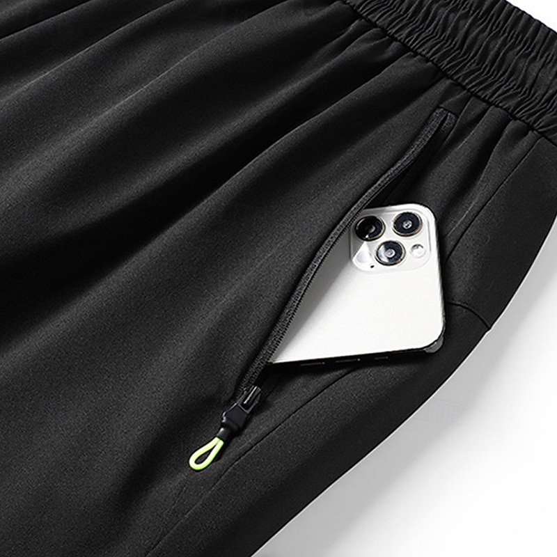 Men's Athletic Pants Fleece Pants Sweatpants Winter Pants Trousers Pocket Drawstring Elastic Waist Plain Comfort Warm Sports Outdoor Daily Fashion Casual Black Gray Micro-elastic 2026 - $26.99 –P3