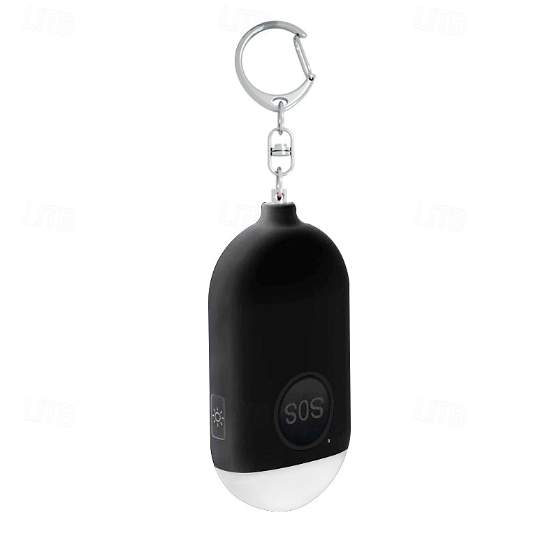Pequeño llavero de autodefensa con sirena y luz LED SOS recargable de 120 dB que ayuda a los ancianos &Niños Emergencias Ancianos Personas mayores Pacientes discapacitados 2025 - $19.99 –P12