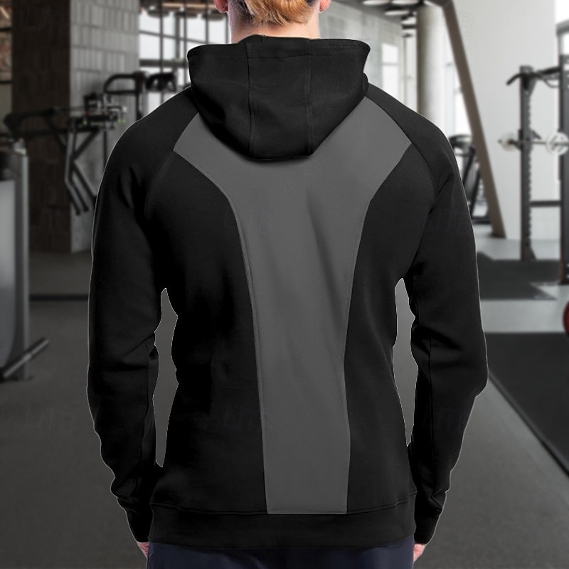 Per uomo Felpa con cappuccio fitness Felpa con cappuccio da allenamento Manica lunga Felpa con cappuccio Informale Athleisure Autunno Tenere al caldo Antivento Traspirante Allenamento in palestra del 2025 a $25.99 –P8