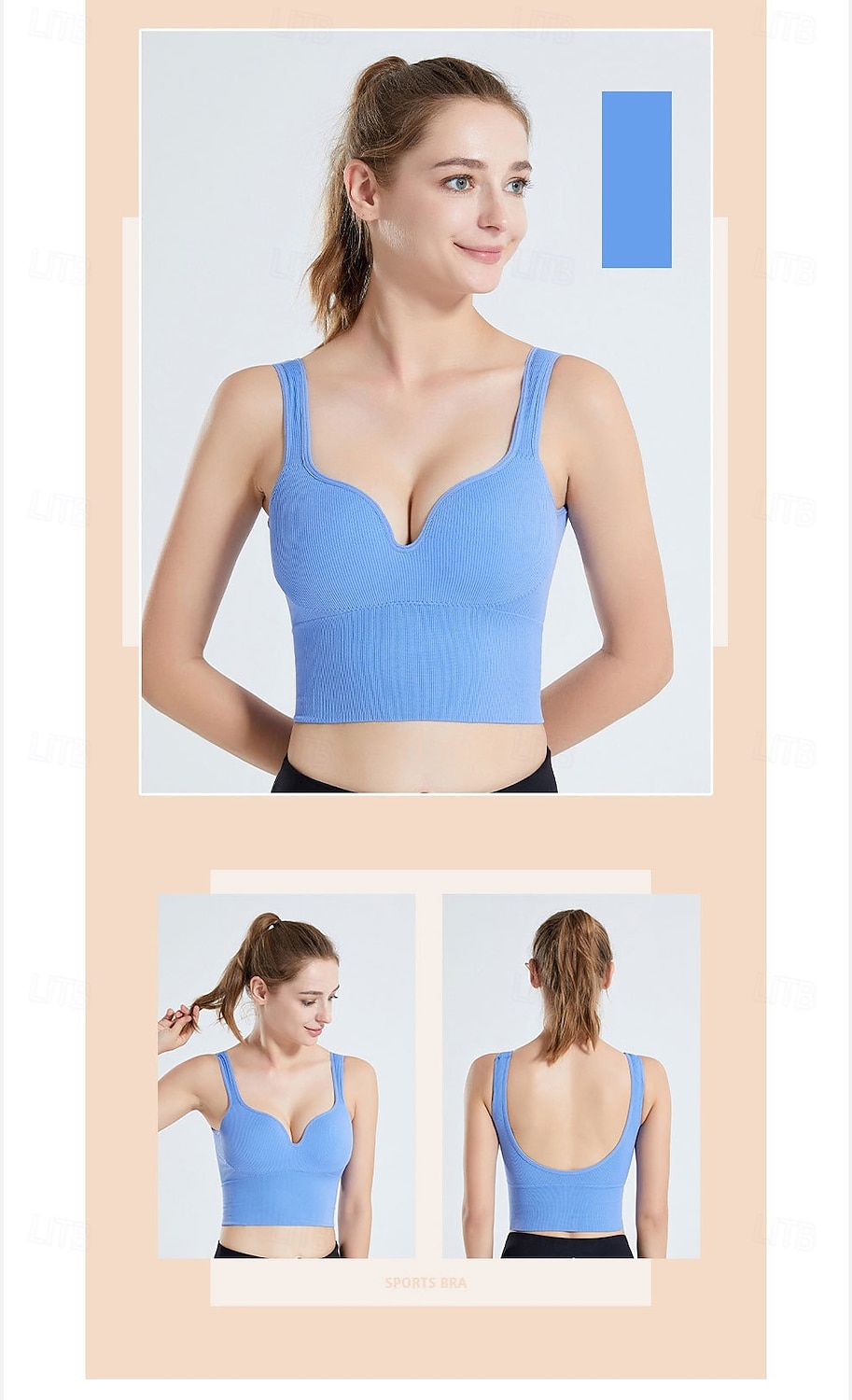 Women's Sexy Girls Sports High Strength Soft Push Up Sexy Workout Sports Bra Fitness Workout Women Yoga Sports Set 2026 - $8.99 –P9