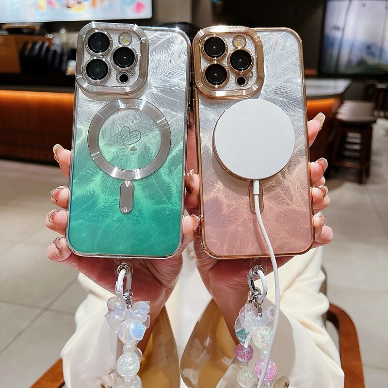 2025年 電話 ケース 用途 iPhone 16 Pro Max プラス iPhone 15 プロマックスプラス iPhone 14 13 12 11 Pro Max Plus iPhone 14 Pro Max iPhone 13 12 11 Pro Max バックカバー 磁石バックル ワイヤレス充電をサポート リストストラップ付き レトロ風 TPU アクリル コレクション – $17.99 –P16