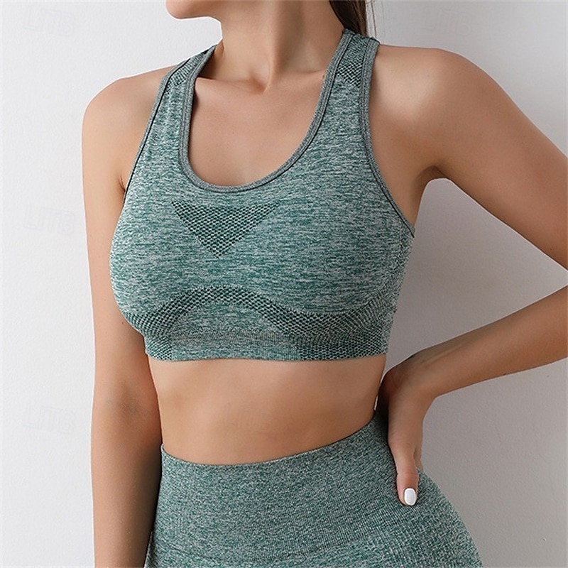 Sports Bra Hollow Mesh Back Sports Bra Fitness Yoga Vest Shockproof Yoga Bra Without Steel Ring 2025 - $12.99 –P3