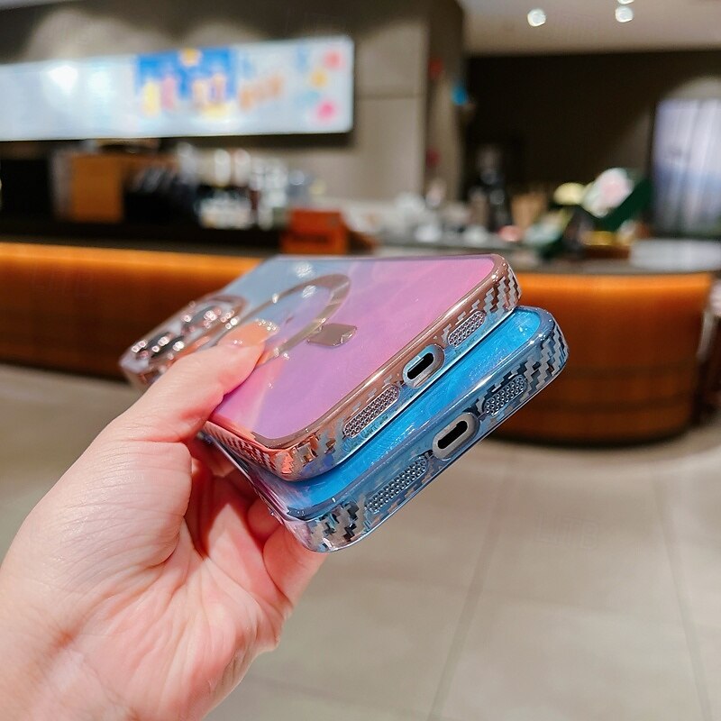 teléfono Funda Para iPhone 16 Pro Max Plus iPhone 15 Pro Max Plus iPhone 14 13 12 11 Pro Max Plus iPhone 14 Pro Max iPhone 13 12 11 Pro Max Funda Trasera Magnética Soporte de carga inalámbrica 2025 - $16.99 –P12