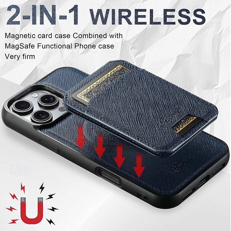 Phone Case For iPhone 16 Pro Max Plus iPhone 15 Pro Max Plus iPhone 14 13 12 Pro Max Plus iPhone 14 Pro Max iPhone 13 12 Pro Max Back Cover with Stand Holder Detachable Magnetic Retro TPU PC PU 2025 - $24.99 –P10