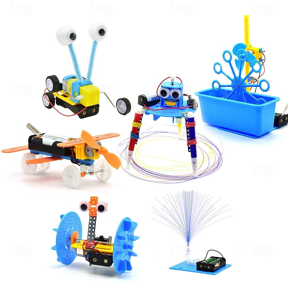 2025年 子供向けのSTEM科学ロボットキット、6イン1科学実験プロジェクトエンジニアリングビルディングロボットキット、男の子女の子向けの誕生日プレゼントおもちゃ  コレクション – $31.99 –P9