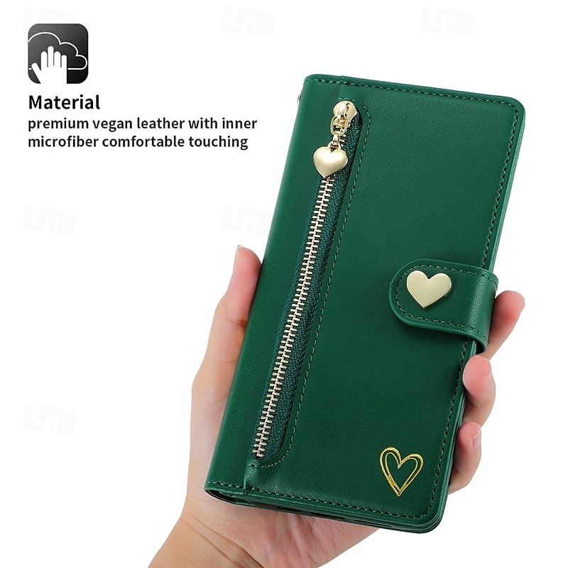Phone Case For S25 Ultra S24 Ultra S24 Plus S24 S24 FE S23 S22 S21 S20 Plus Ultra A55 A35 A25 A15 5G A54 A34 A14 A73 A53 A33 A72 A52 A32 A22 A12 Back Cover Wallet Case with Stand Holder Zipper with 2025 - $23.99 –P12
