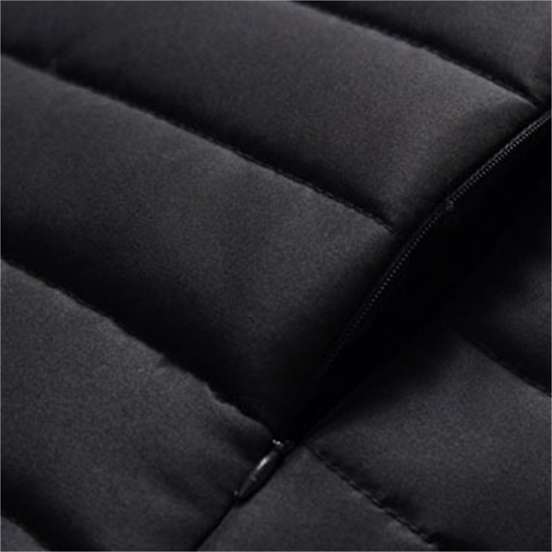 Pánské Puffer Vesta Prošívaná vesta Denní Rande Dovolená Módní Na běžné nošení Podzim zima Kapsy Polyester Zahřívací Pohodlné Pevná barva Zip Stojáček Běžný Černá Rubínově červená Armádní zelen 2025 - $6.99 –P9