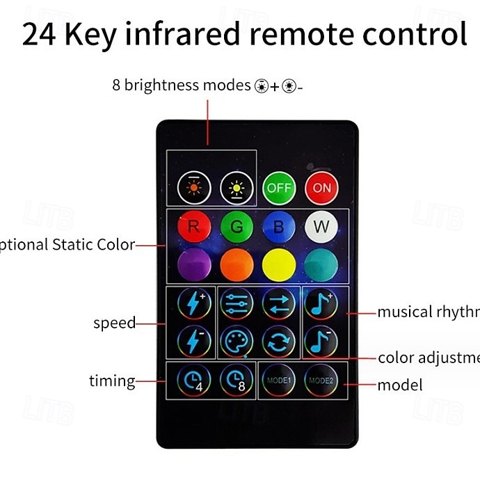 RGB LED Magic String Lights APP-Controlled, USB String Fairy Lights with Remote, Bluetooth Music Sync for Outdoor Christmas, Wedding, Birthday & Party Decor 2025 - $18.99 –P12