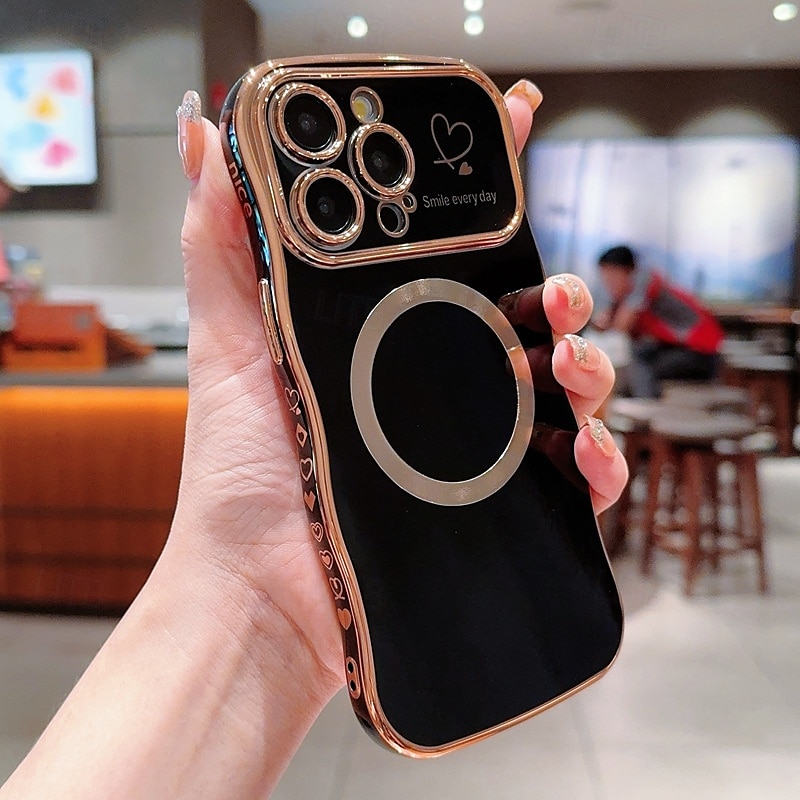 2025年 電話 ケース 用途 iPhone 16 Pro Max プラス iPhone 15 プロマックスプラス iPhone 14 13 12 11 Pro Max Plus iPhone 14 Pro Max Plus iPhone 13 12 11 Pro Max バックカバー 磁石バックル ワイヤレス充電をサポート 耐衝撃 レトロ風 仕上げ コレクション – $15.99 –P4