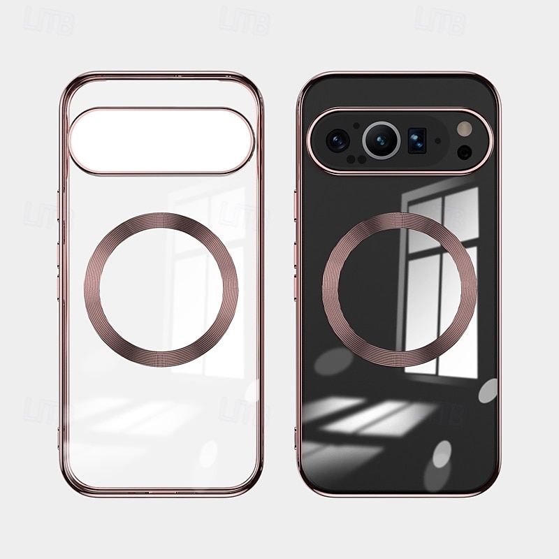 telefon Carcasă Pro Pixel 9 Pro Pixel 9 Pro XL Pixel 8 Pro Pixel 8 Pixel 9 Zadní kryt Magnetické Podpora bezdrátového nabíjení Nárazuvzdorné Retro TPU Pokování 2025 - $14.99 –P2