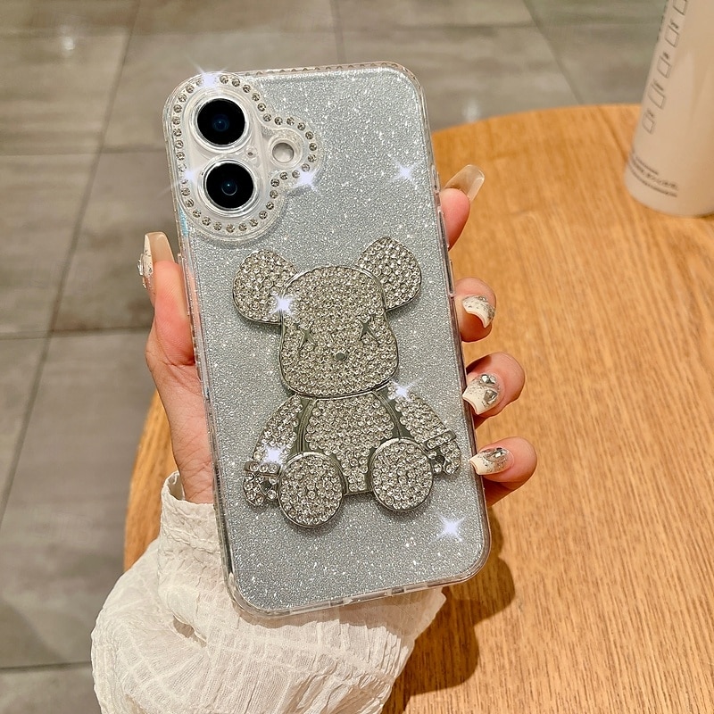 telefon Etui Til iPhone 16 15 14 Pro Max Plus iPhone 13 12 11 Pro Max Bakdeksel Bling Glitter Shiny Støtsikker Kontor / Bedrift TPU 2025 - $15.99 –P10