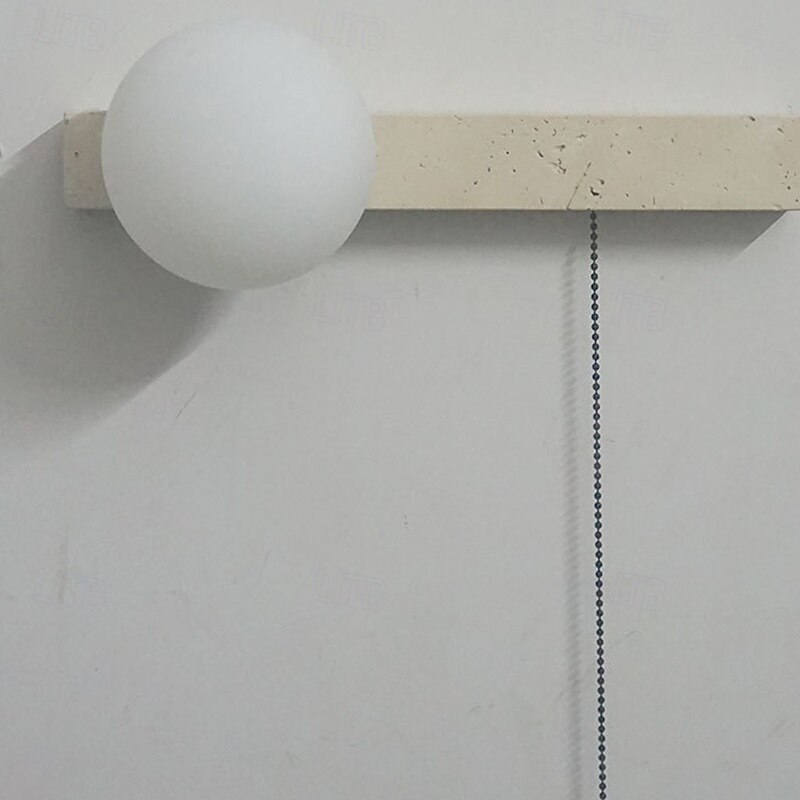 wabi-sabi moderno giallo travertino applique da parete interruttore a catena stile retrò lampada da parete in vetro lampada da parete quadrata minimalista montaggio in superficie illuminazione da del 2025 a $124.99 –P3