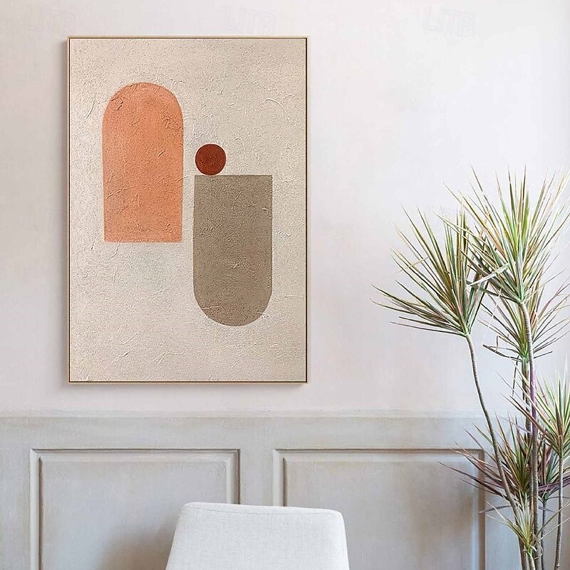 handgemachtes buntes abstraktes Ölgemälde auf Leinwand, großes handgemaltes abstraktes strukturiertes Palettenmesser, Boho-Ölgemälde, Wandkunst, zeitgenössisches minimalistisches Kunstwerk für 2025 - $116.99 –P4
