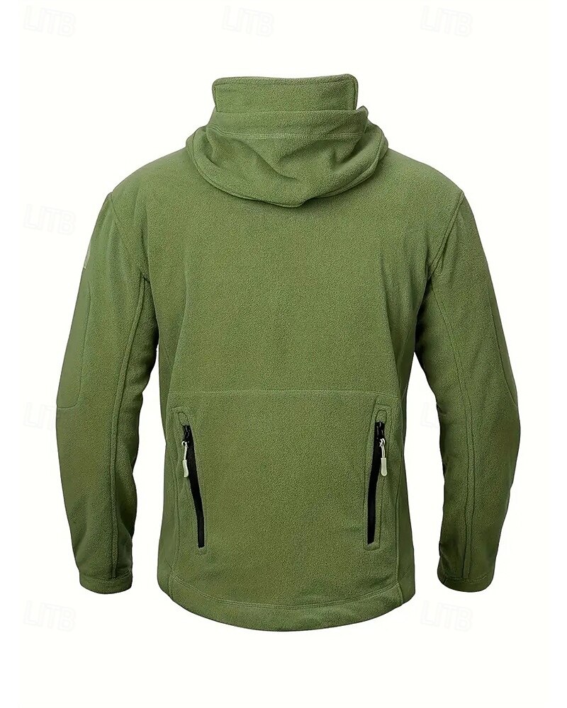 Pánské Fleecová bunda Vojenská bunda Taktická bunda Denní Dovolená Zahřívací Kapsy Fleece Podzim zima Bez vzoru Módní Šik ven Kapuce Standardní Černá Khaki Armádní zelená Šedá Saka 2025 - $33.99 –P11