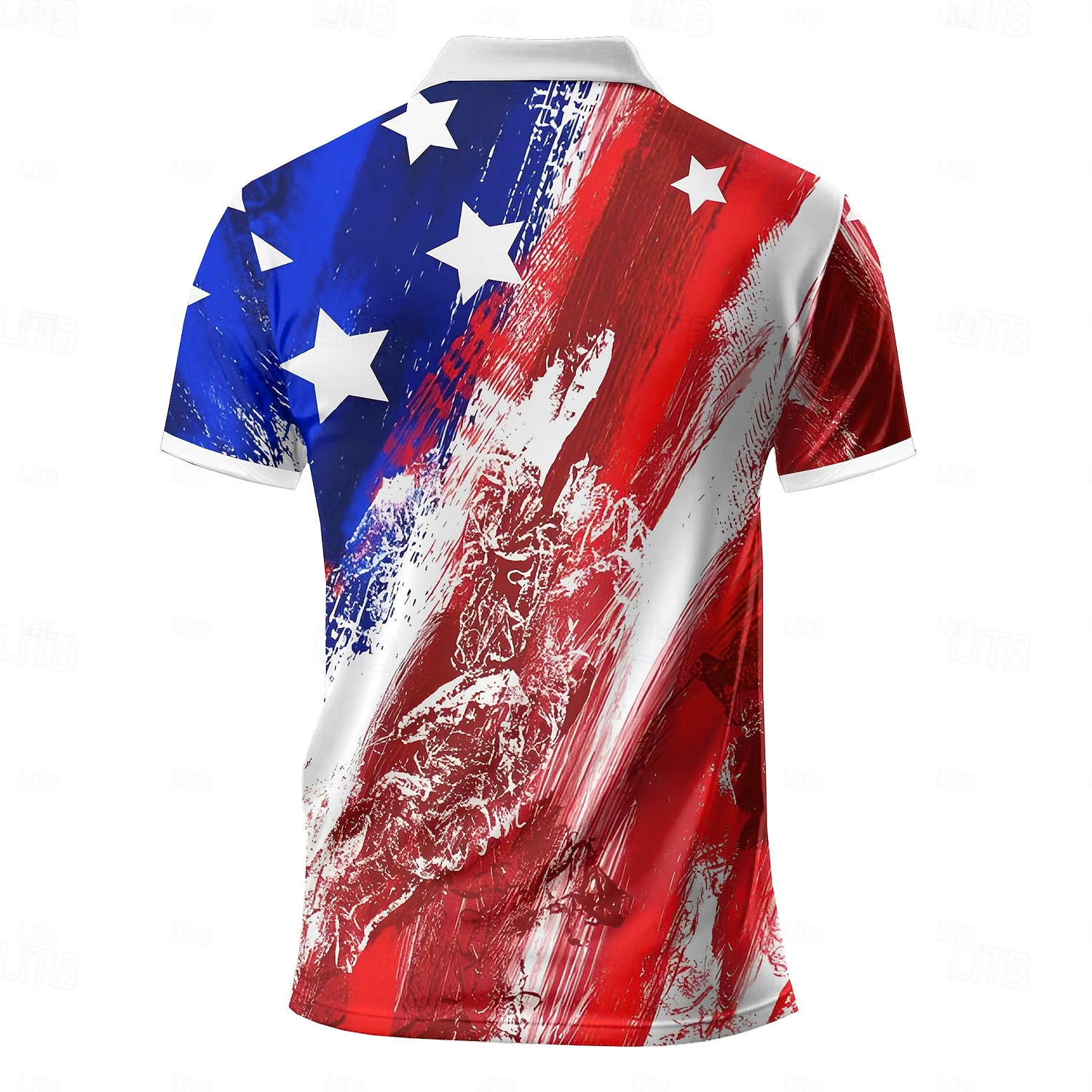 4 de julho de 2026 250º Homens Bandeira americana veteranos Camisas Polo com zíper Camisa de golfe Manga Curta Camisas polo Camisas de colarinho Casual Streetwear Roupas de férias Trajes de festa de 2026 por $23.99 –P2