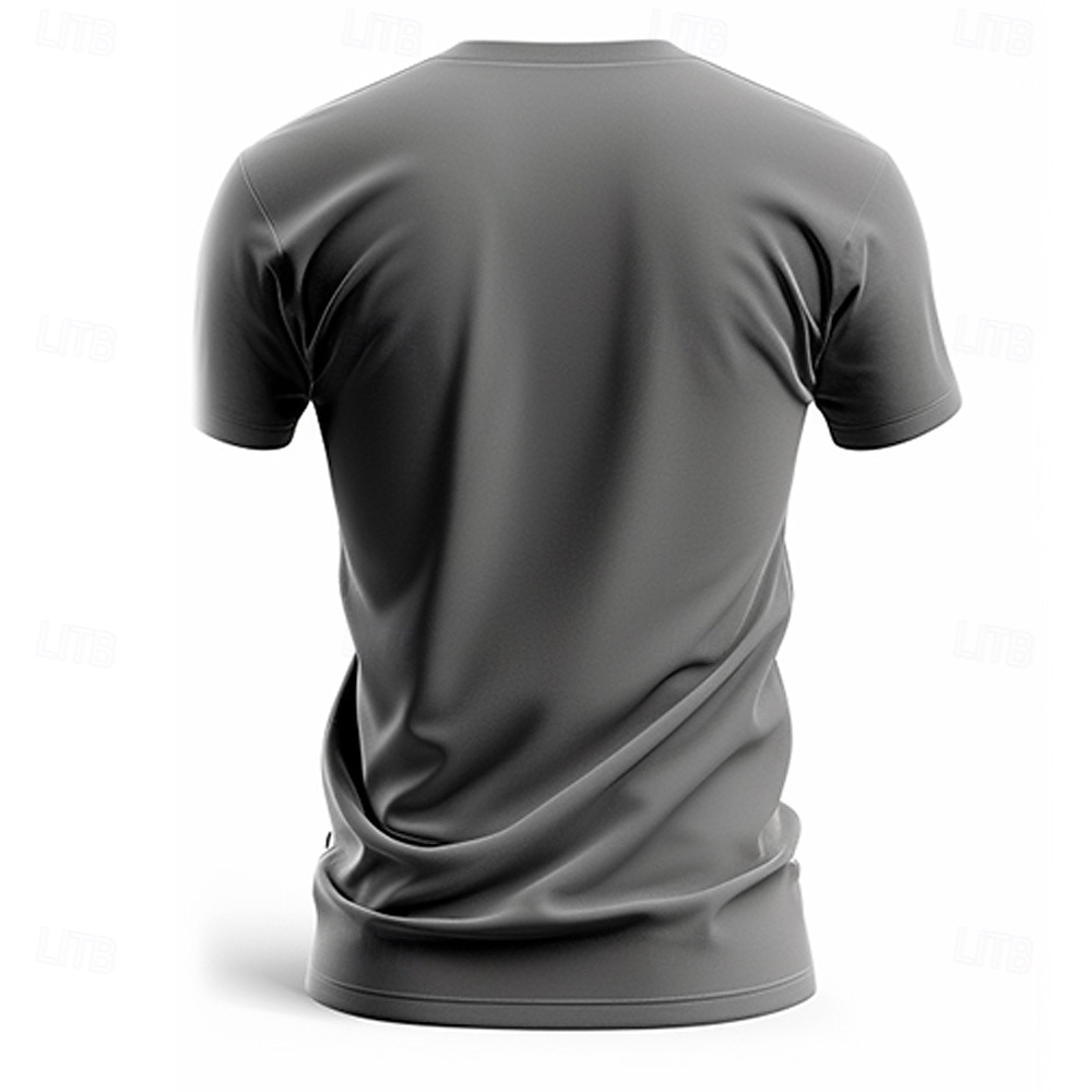 Święta Męskie Świąteczny kostium Podkoszulek Krótki rękaw Podkoszulek Druk 3D Półgolf Koszula Moda Abstrakcja Ulica Sporty na świeżym powietrzu Codzienny Czarny Lato Wiosna Odzież S M L XL XXL XXXL 2025 - $15.99 –P2