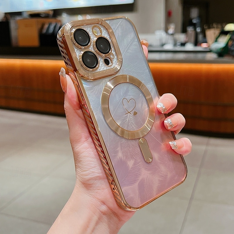 teléfono Funda Para iPhone 16 Pro Max Plus iPhone 15 Pro Max Plus iPhone 14 13 12 11 Pro Max Plus iPhone 14 Pro Max iPhone 13 12 11 Pro Max Funda Trasera Magnética Soporte de carga inalámbrica 2025 - $16.99 –P8