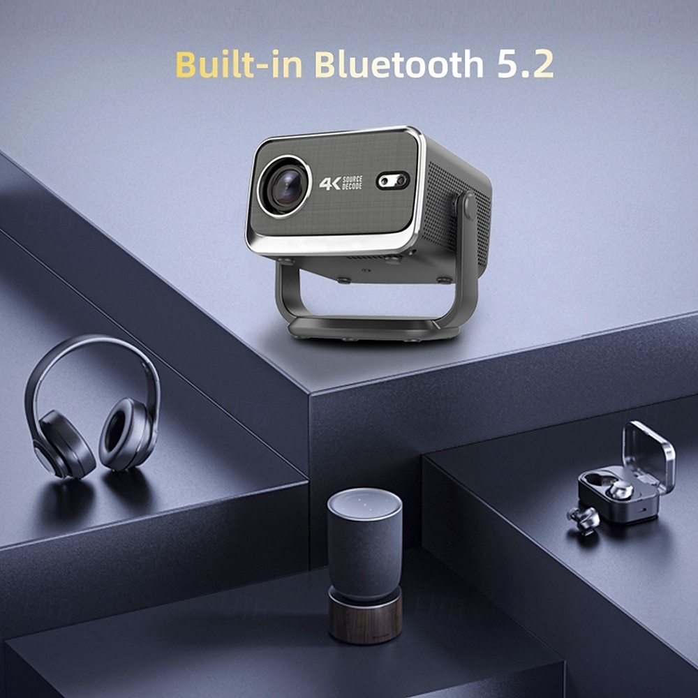 P20pro Smart Mini Projector 3500Lumens 5G Dual Band WiFi Bluetooth 5.1 HD 1080P LED Android 13 Automatic Correction Projector 2025 - $196.99 –P11