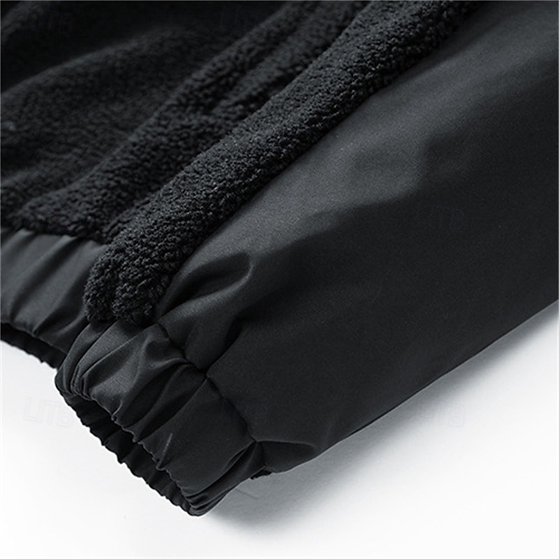 Herren Wanderjacke Fleecejacke für Wanderer Winter Draussen warm Fleece-Futter Vliesjacken Voller Reißverschluss Klettern Camping / Wandern / Höhlenforschung Reisen Cachi scuro Schwarz Dunkelblau 2025 - $63.99 –P13